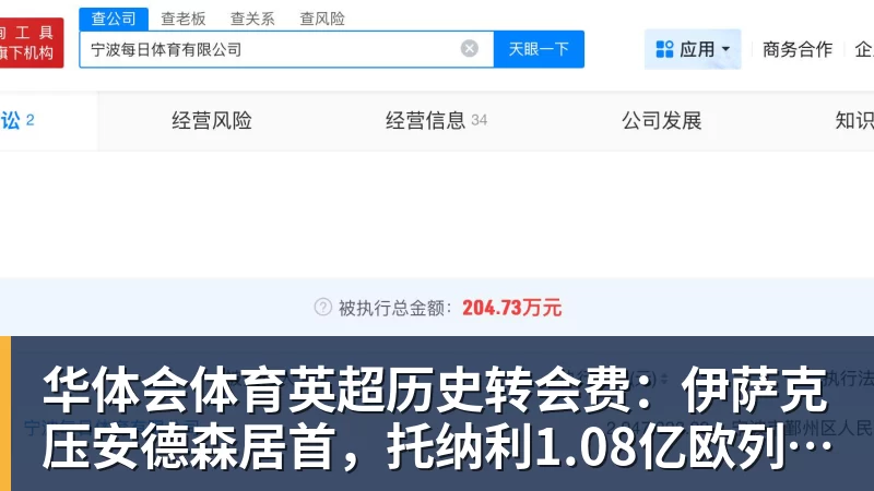 华体会体育英超历史转会费：伊萨克压安德森居首，托纳利1.08亿欧列第9