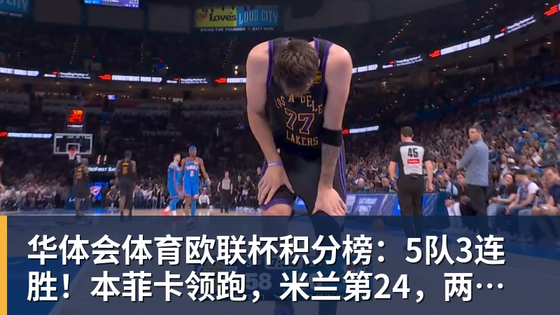 华体会体育欧联杯积分榜:5队3连胜!本菲卡领跑,米兰第24,两大豪门3轮0分
